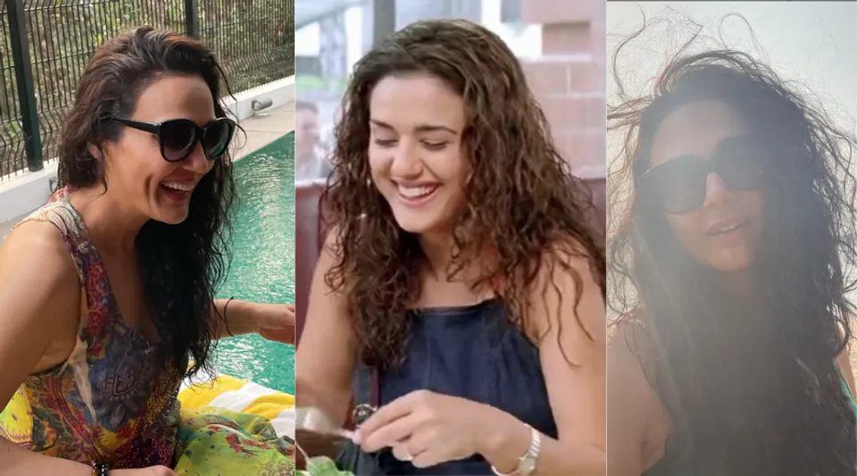 Preity Zinta's curly hair