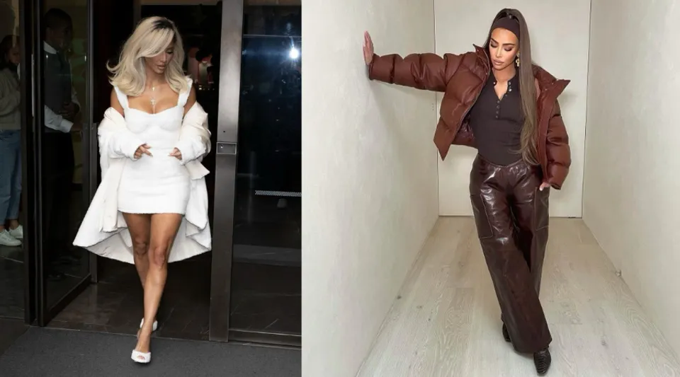 Kim Kardashian Is A Fan Of Monochrome Looks And These Pictures Are Proof