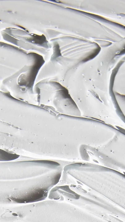 A picture with a smear of transparent best cleanser for oily skin