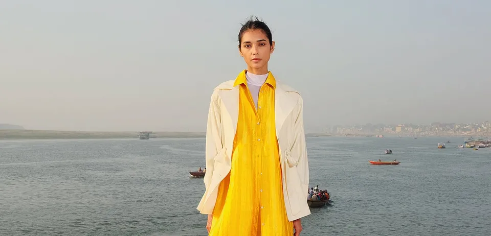 How are traditional Banarasi silk fabrics being re-imagined for the modern wardrobe? 