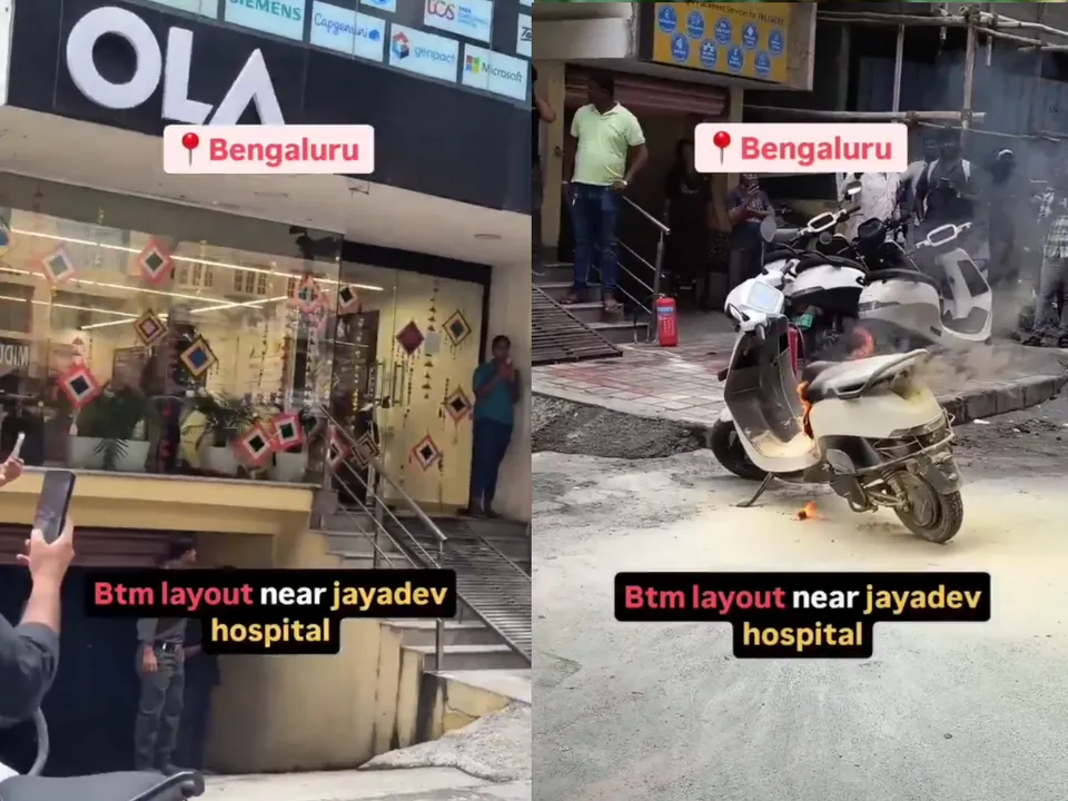 Ola Electric’s scooter once again catches fire