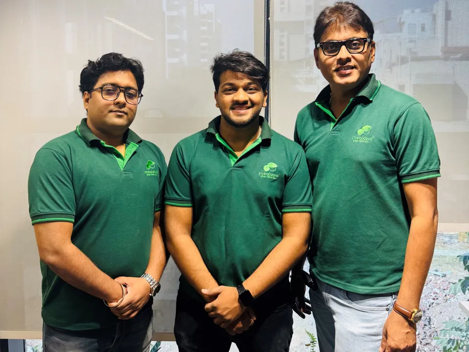 (L-R) Leadership Team of Mealawe - Pratap Haldar, CTO_ Nikhil Jain, CMO_ Rupesh Kumar, CEO