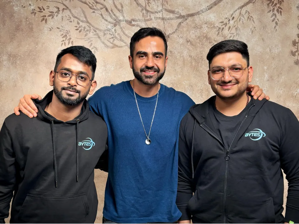 BYTES founders with Nikhil Kamath