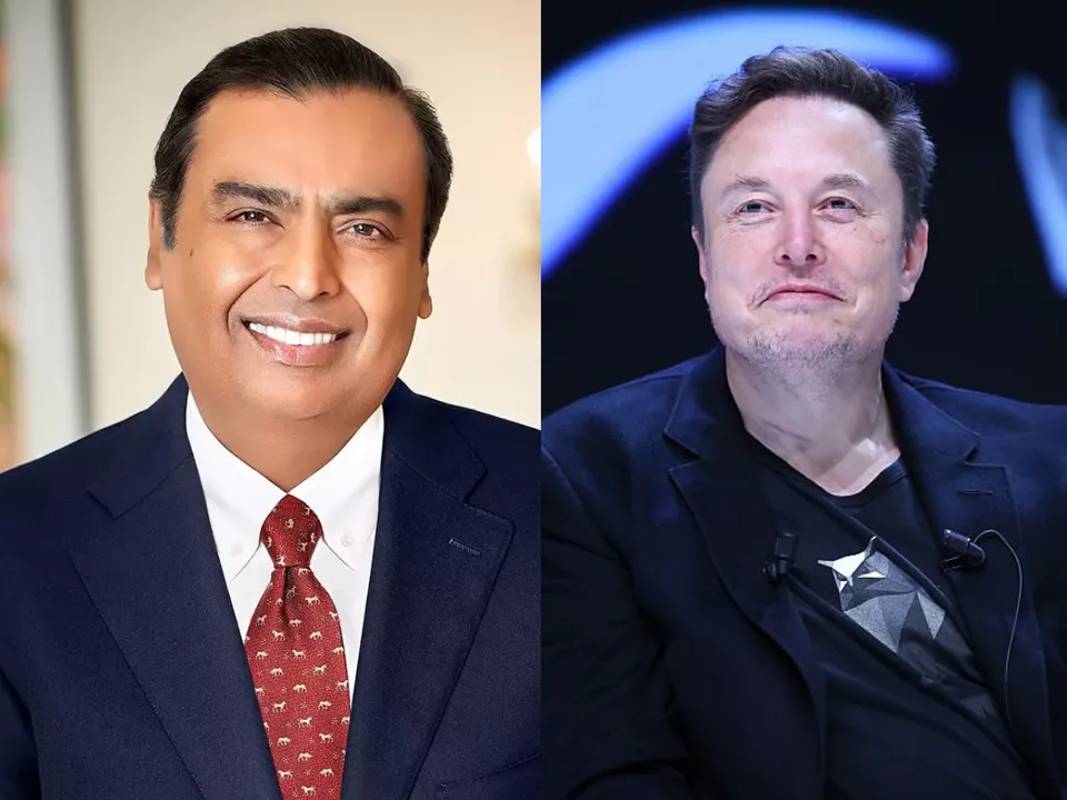 Mukesh Ambani and Elon Musk
