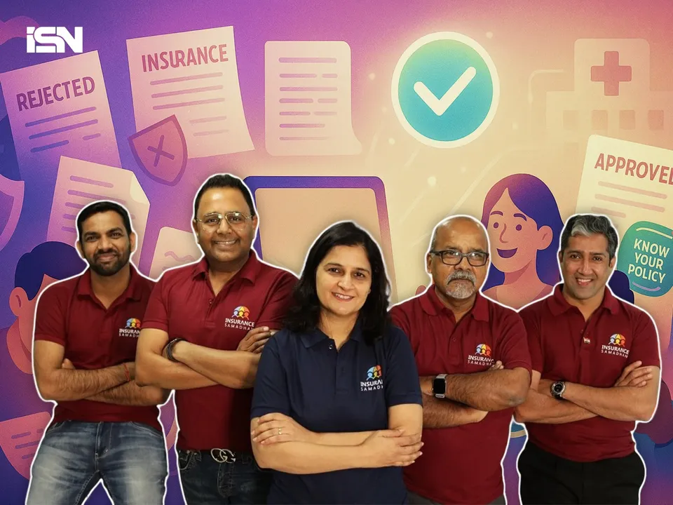 (L-R) Ravi Mathur, Sanjay Aggarwal, Shilpa Arora, Shailesh Kumar and Deepak Bhuvneshwari Uniyal, Co-Founders, Insurance Samadhan