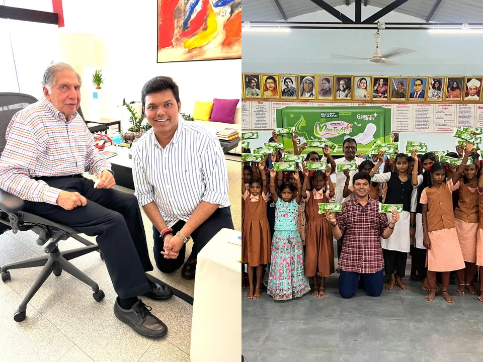 ratan tata mentored arjun deshpande distributing sanitary pads for free across rural India