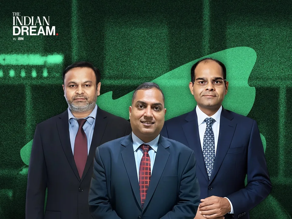 (L-R) Amit Khandelwal, Amith Agarwal and Amit Goyal, Co-Founders of Agribazaar