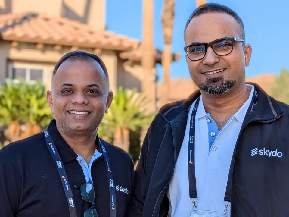 Skydo co-founders Srivatsan Sridhar and Movin Jain