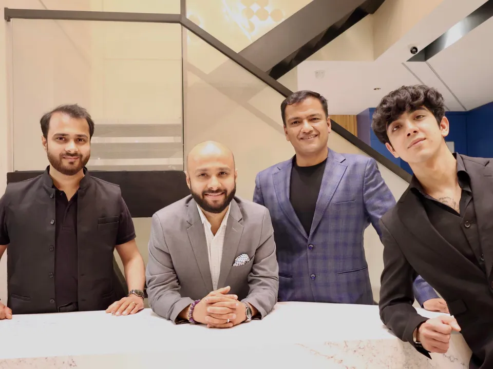 (L-R) Arpit Jain, an architecture industry expert, Shashank Jain, SME and Co-founder of Nirwana.AI, Kapil Gupta, Chairman of Nirwana.AI and Adit Singh, CEO of Nirwana.AI