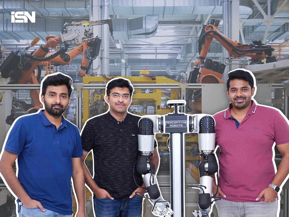 (Left to Right) Raviteja Chivukula (CEO), Mrutyunjaya Nadiminti, Jagga Raju Nadimpalli, Cofounders, Perceptyne