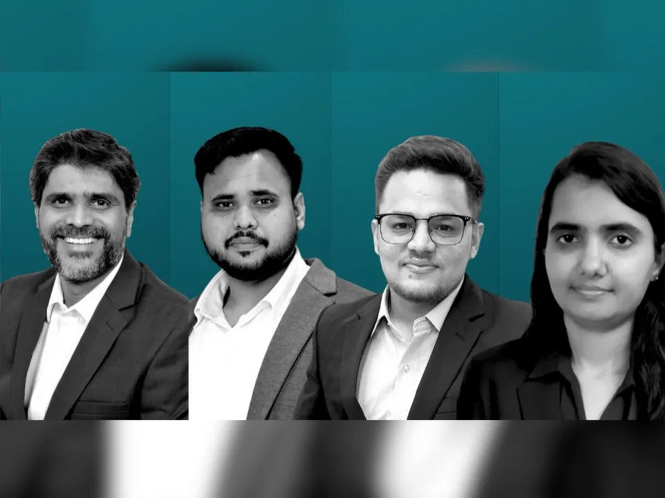 (L-R) Sandeep Khuperkar (Founder and CEO), Pritesh Tiwari (Founder and Chief Data Scientist), Shivam Thakkar (Founder & Chief Product Officer) and Sandhya Oza (Founder & Chief Project Officer)