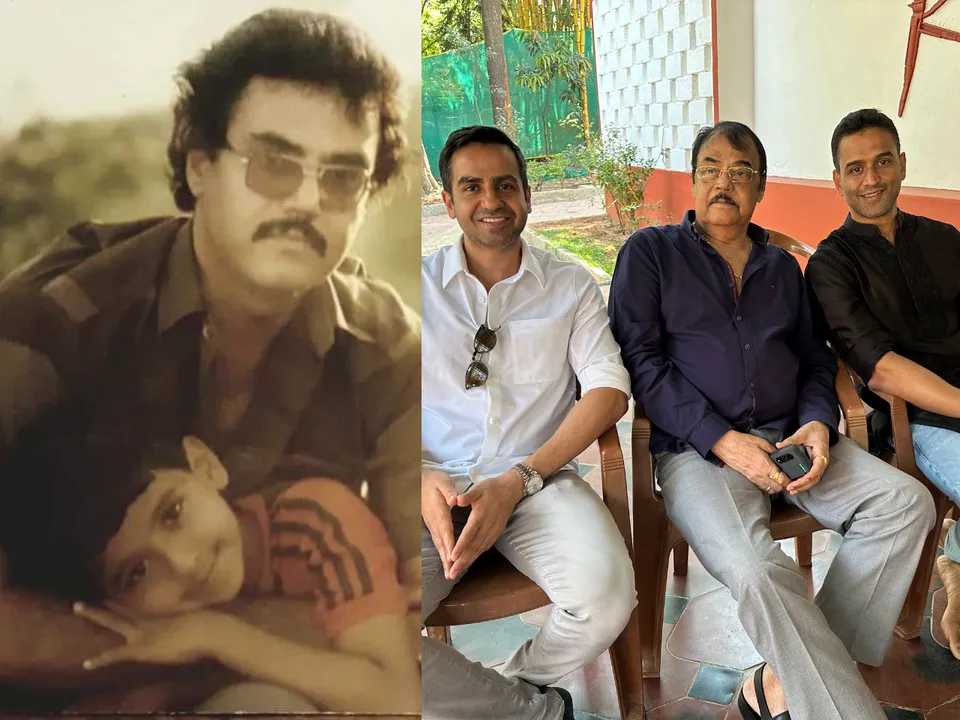 nithin kamath on his father