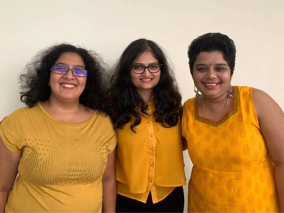 FlexiBees co-founders Shreya Prakash, Rashmi Rammohan, and Deepa Swami
