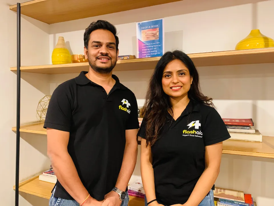 FlashAid founders Manoj Gupta and Gunjali Kothari