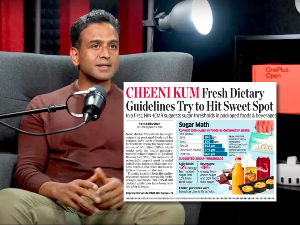 nithin kamath on india food sugar content