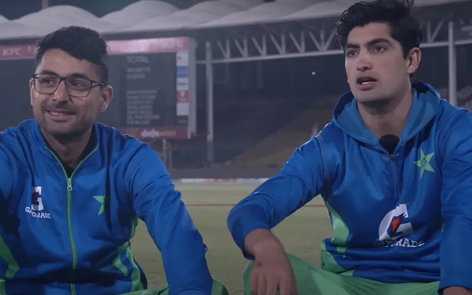 Naseem Shah and Abrar Ahmed (Source - Twitter)