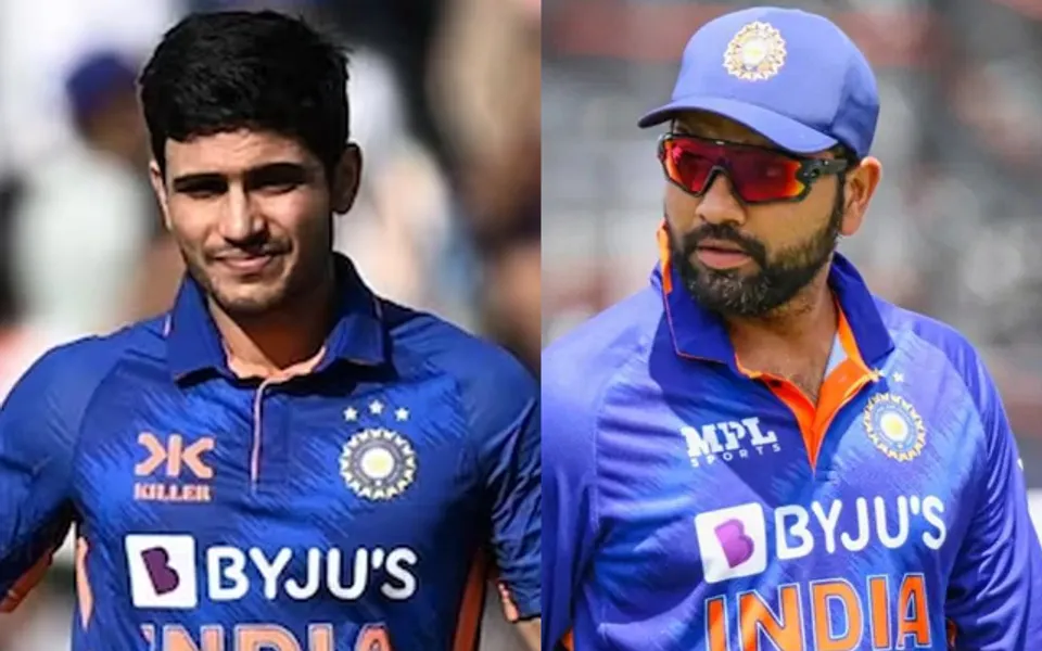 Shubman Gill and Rohit Sharma (Source - Twitter)