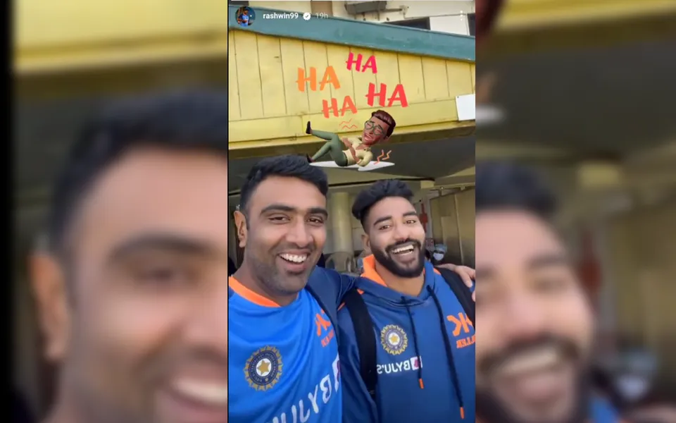 Ravichandran Ashwin And Mohammed Siraj (Source - Twitter)
