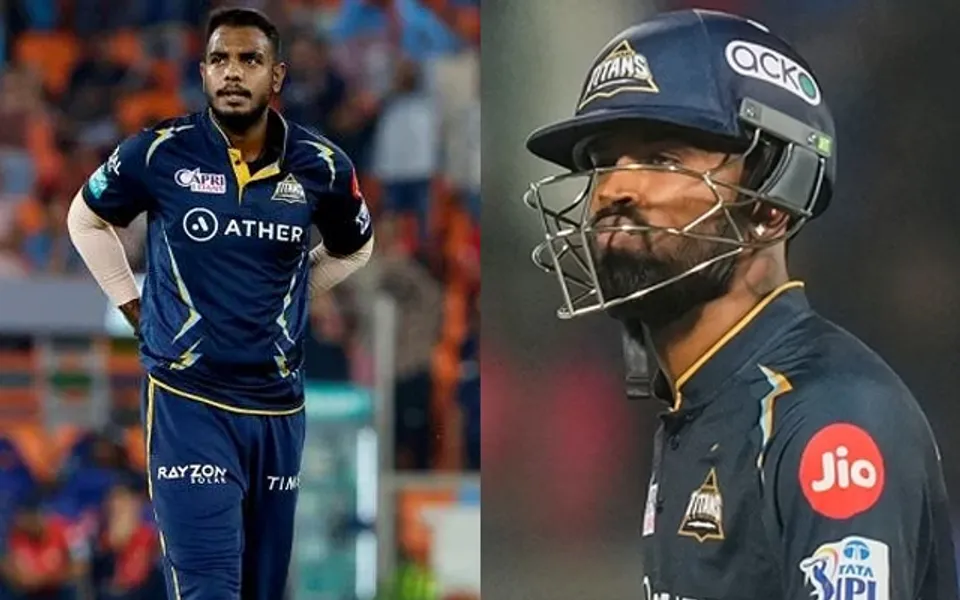 Yash Dayal and Hardik Pandya (Source - Twitter)