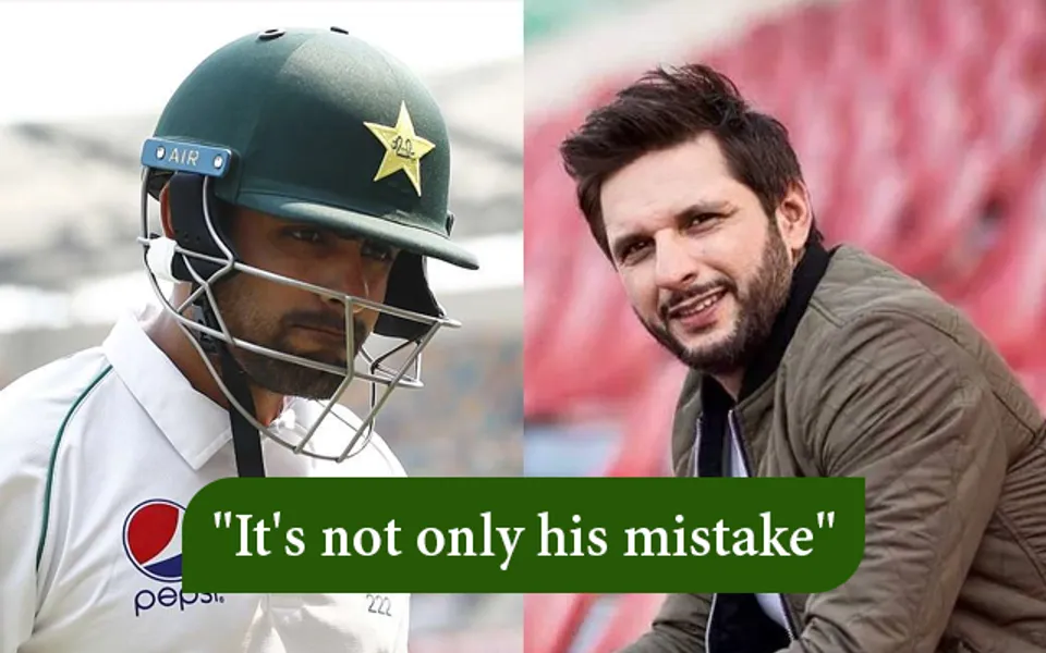 Babar Azam and Shahid Afridi (Source - Twitter)