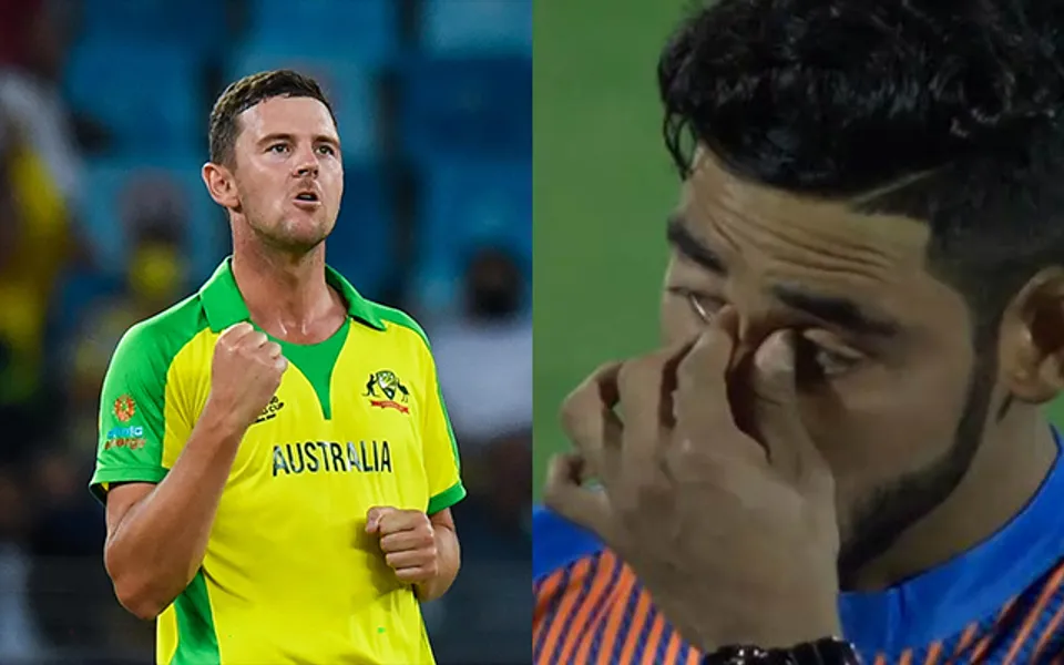 Josh Hazlewood and Mohammed Siraj (Source - Twitter)