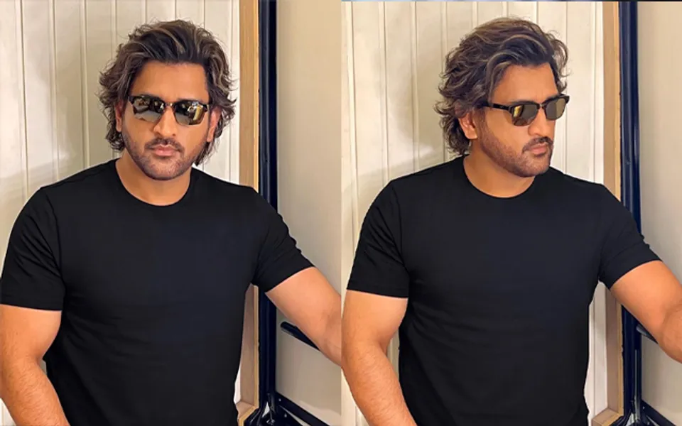 MS Dhoni reminisces new hairstyle inspired by fan art, reminds fans of his vintage days