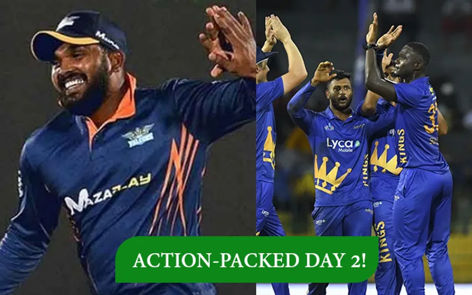 Kandy Falcons and Jaffna Kings (Source - Twitter)