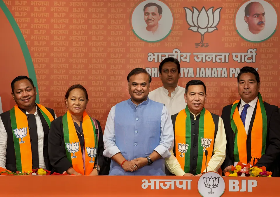 Four MLAs from Meghalaya join BJP Himanta Biswa