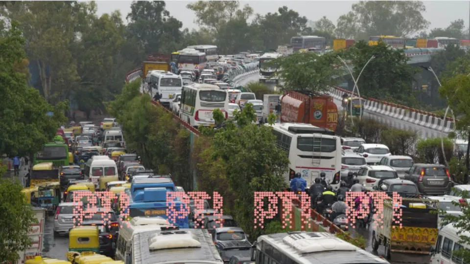 Delhi traffic traffic jam