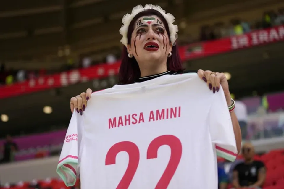 Iran World Cup Women Protest Mahsa Amini