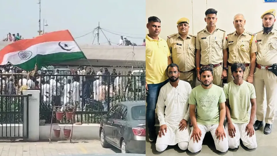 National flag insulted in Barawafat rally in Kota on Monday, September 16, 2024.