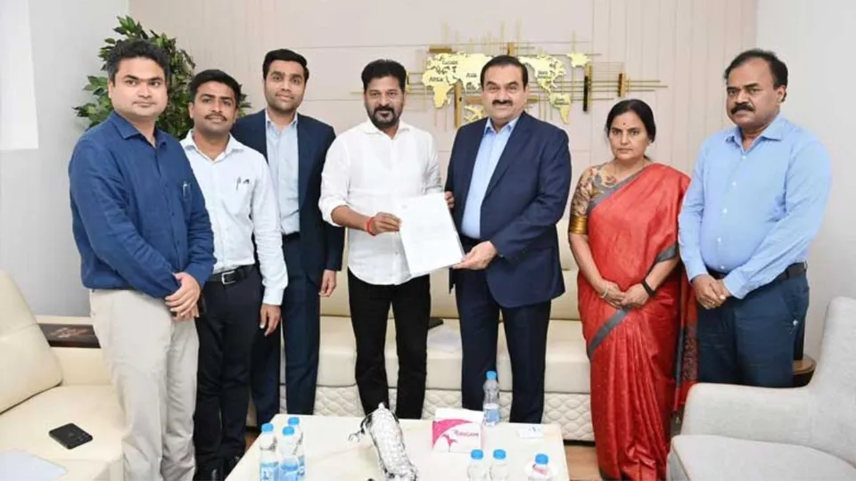 Gautam Adani and A Revanth Reddy