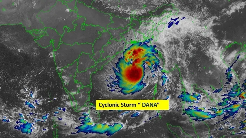 The latest satellite picture and path of cyclone issued by IMD on Wednesday (October 23, 2024).