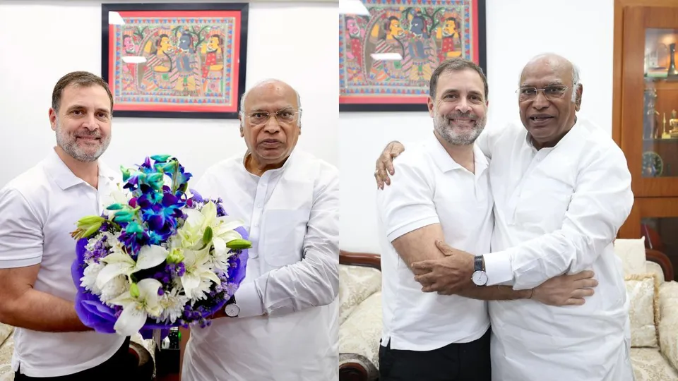 Rahul Gandhi and Malliakarjun Kharge