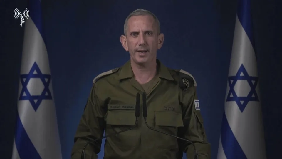 Israeli military spokesperson Rear Adm. Daniel Hagari