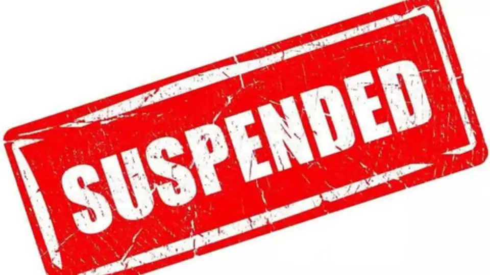 suspended