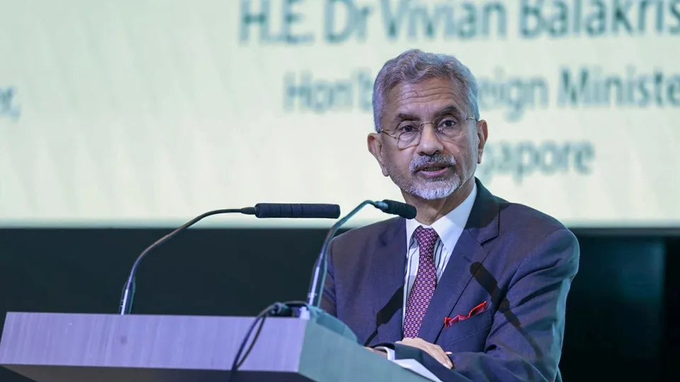 External Affairs Minister S Jaishankar delivers keynote address at the 8th Roundtable of ASEAN - India Network of Think - Tanks, in Singapore.