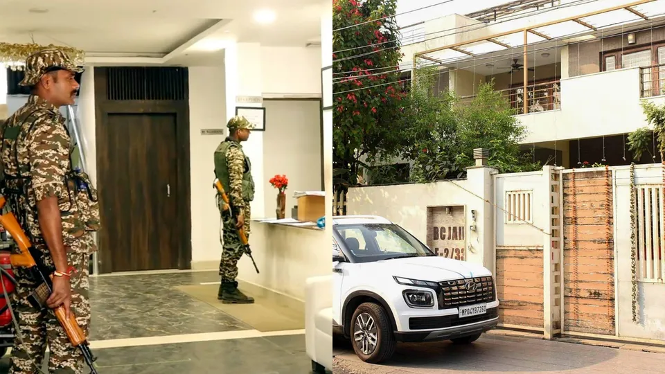 View of the Chartered Accountant BC Jain's residence where Enforcement Directorate officials conducted a raid in an alleged financial irregularities, in Bhopal, Wednesday, Nov. 6, 2024.
