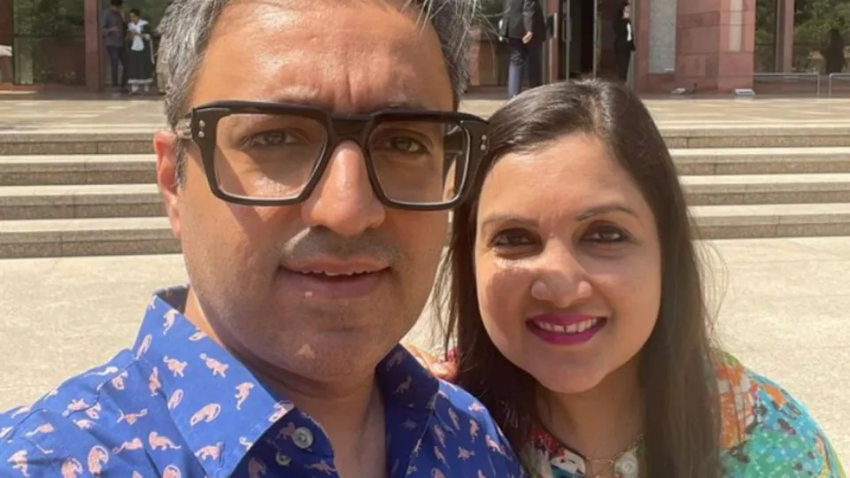 Ashneer Grover and Madhuri Jain Grover