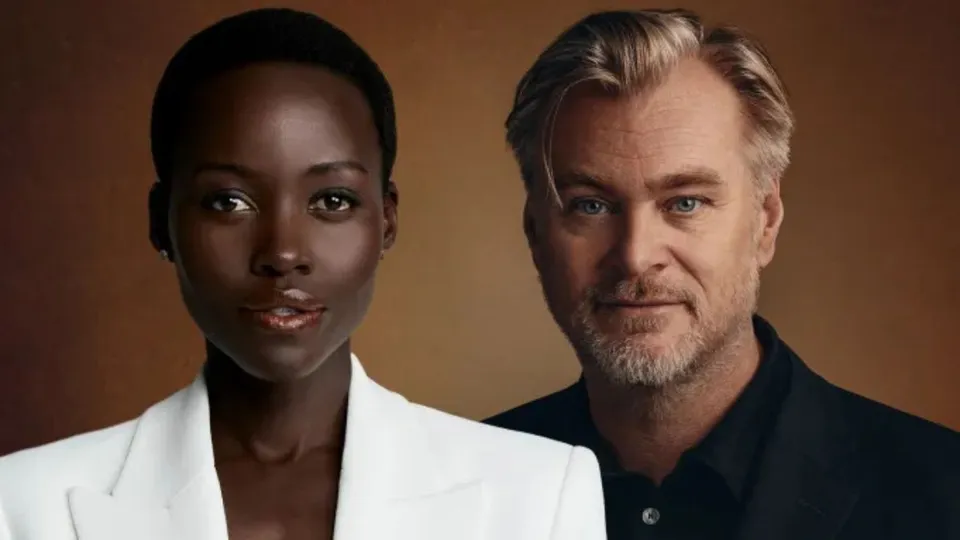 Lupita Nyong and Christopher Nolan