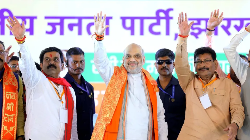 Union Home Minister Amit Shah in Jharkhand for addressing poll rally