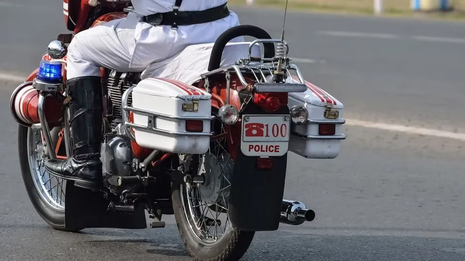 Representative image of traffic police