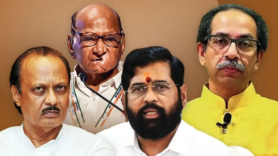 Ajit Pawar Sharad Pawar Eknath Shinde Uddhav Thackeray