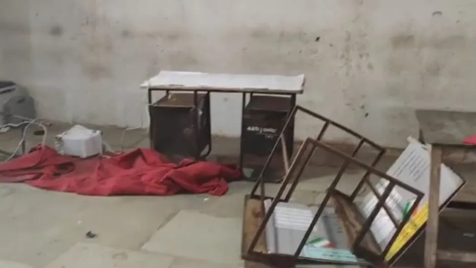 Beed EVM Vandalism