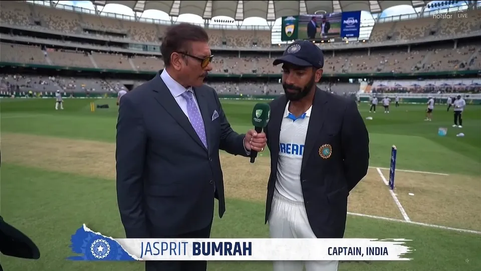Ravi Shastri and Jasprit Bumrah
