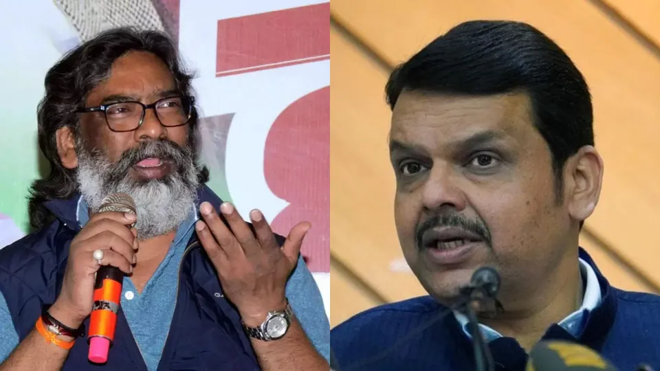 Hemant Soren Devendra Fadnavis