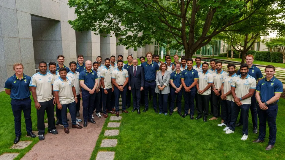 Australian Prime Minister Anthony Albanese hosted a reception for the travelling Indian cricket team ahead of its two-two-day pink ball practice match against PM's XI on Thursday