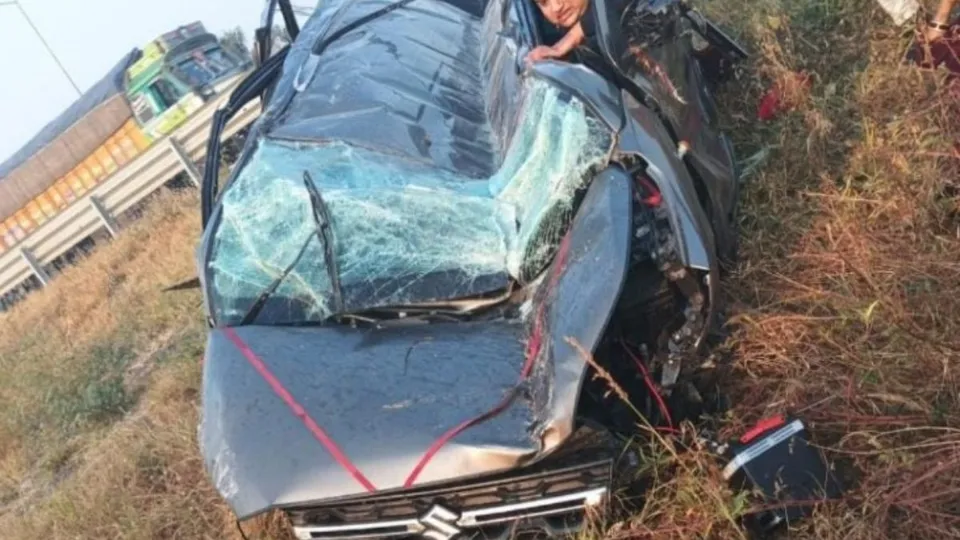 Delhi-Mumbai Expressway Car Accident
