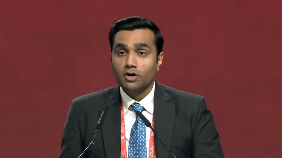 Adani Ports and SEZ, Managing Director Karan Adani speaking at  the Rising Rajasthan Summit