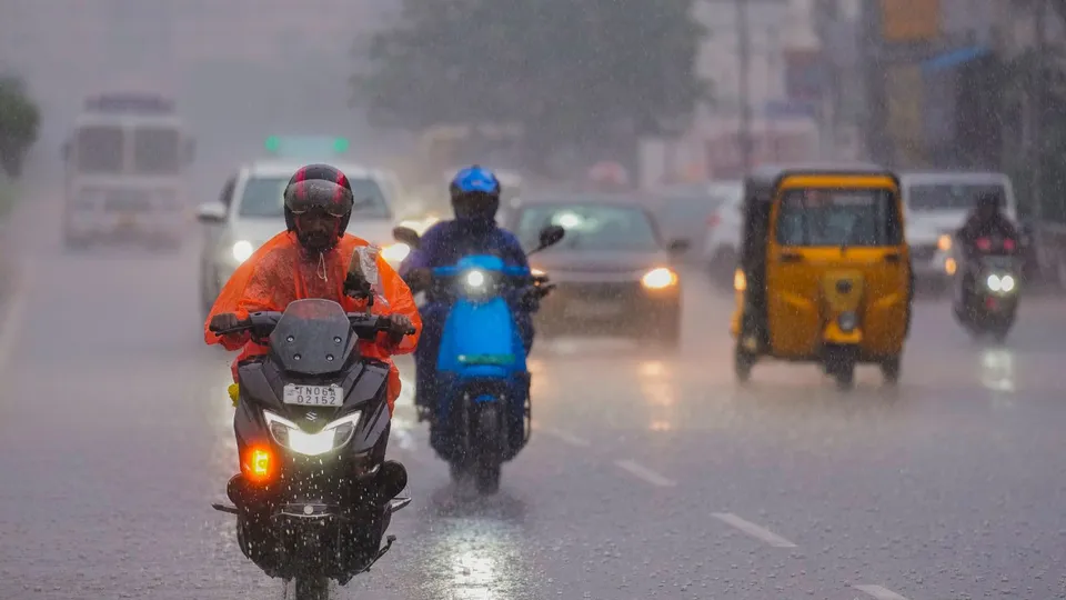 Widespread rains lash parts of Tamil Nadu amid a warning issued by the IMD, in Chennai, Thursday, Dec. 12, 2024.
